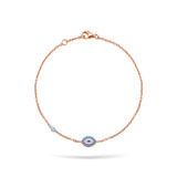 Gilda Evil Eye | Diamond Bracelet | 0.01 Cts. | 14K Gold