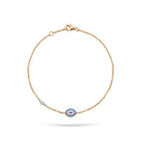 Evil Eye | Diamond Bracelet | 0.01 Cts. | 14K Gold Gilda by Gradiva Inc.