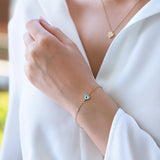 Evil Eye | Diamond Bracelet | 0.01 Cts. | 14K Gold Gilda by Gradiva Inc.