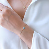Evil Eye | Diamond Bracelet | 0.01 Cts. | 14K Gold Gilda by Gradiva Inc.
