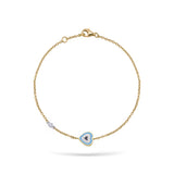 Gilda Evil Eye | Diamond Bracelet | 0.01 Cts. | 14K Gold