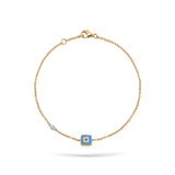 Gilda Evil Eye | Diamond Bracelet | 0.01 Cts. | 14K Gold