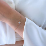 Evil Eye | Diamond Bracelet | 0.12 Cts. | 14K Gold Gilda by Gradiva Inc.