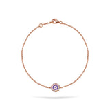 Gilda Evil Eye | Diamond Bracelet | 0.12 Cts. | 14K Gold