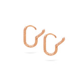 Twist Hoops | Small Gold Earrings | 14K Gold Gilda by Gradiva Inc.