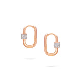 Gilda Musica Hoops | Small Diamond Earrings | 0.43 Cts. | 14K Gold