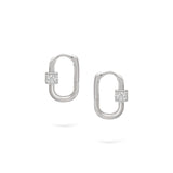 Musica Hoops | Small Diamond Earrings | 0.43 Cts. | 14K Gold Gilda by Gradiva Inc.