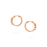 Minnies Hoops | Triple Diamond Earrings | 0.13 Cts. | 14K Gold Gilda by Gradiva Inc.