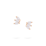 Marquise Studs | Diamond Earrings | 14K Gold Gilda by Gradiva Inc.