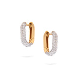 Pavé Hoops | Medium Diamond Earrings | 0.69 Cts. | 14K Gold Gilda by Gradiva Inc.