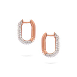 Pavé Hoops | Medium Diamond Earrings | 0.69 Cts. | 14K Gold Gilda by Gradiva Inc.