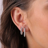 Pavé Hoops | Medium Diamond Earrings | 0.69 Cts. | 14K Gold Gilda by Gradiva Inc.