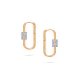 Twist Musica Hoops | Medium Diamond Earrings | 0.42 Cts. | 14K Gold Gilda by Gradiva Inc.