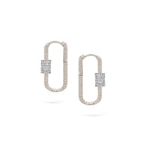 Twist Musica Hoops | Medium Diamond Earrings | 0.42 Cts. | 14K Gold Gilda by Gradiva Inc.