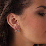 Twist Musica Hoops | Small Diamond Earrings | 0.25 Cts. | 14K Gold Gilda by Gradiva Inc.