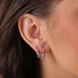 Twist Musica Hoops | Small Diamond Earrings | 0.25 Cts. | 14K Gold Gilda by Gradiva Inc.