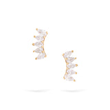Pear Studs | Diamond Earrings | 14K Gold Gilda by Gradiva Inc.