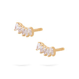 Pear Studs | Diamond Earrings | 14K Gold Gilda by Gradiva Inc.