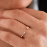 Minnies | Diamond Ring | 0.09 Cts. | 14K Gold Gilda by Gradiva Inc.