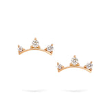 Gilda Cheerful Trio | Diamond Earrings | 14K Gold