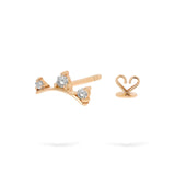 Cheerful Trio | Diamond Earrings | 14K Gold Gilda by Gradiva Inc.