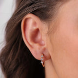 Minnies Hoops | Triple Diamond Earrings | 0.13 Cts. | 14K Gold Gilda by Gradiva Inc.
