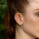 Musica Hoops | Small Diamond Earrings | 0.43 Cts. | 14K Gold Gilda by Gradiva Inc.