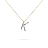 Midi Initials | Diamond Pendant | 0.07 Cts. | 14K Gold Gilda by Gradiva Inc.