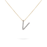 Midi Initials | Diamond Pendant | 0.07 Cts. | 14K Gold Gilda by Gradiva Inc.