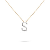 Midi Initials | Diamond Pendant | 0.07 Cts. | 14K Gold Gilda by Gradiva Inc.