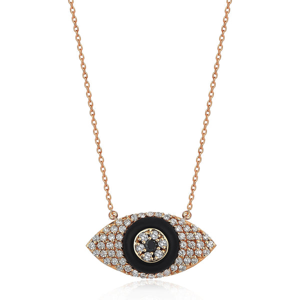 Gilda Evil Eyes | Diamond Necklace | 14K Gold Gilda by Gradiva Inc.