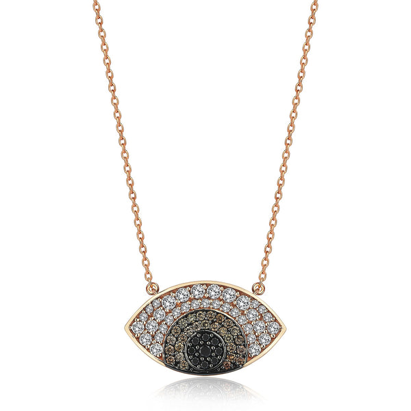 Gilda Evil Eyes | Diamond Necklace | 14K Gold Gilda by Gradiva Inc.