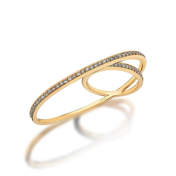 Gilda Ellipses | Diamond Ring | 18K Gold Gilda by Gradiva Inc.
