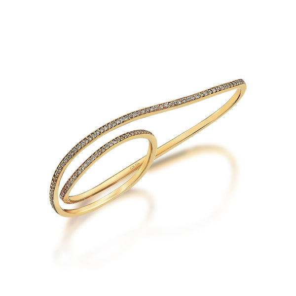 Gilda Ellipses | Diamond Ring | 18K Gold Gilda by Gradiva Inc.