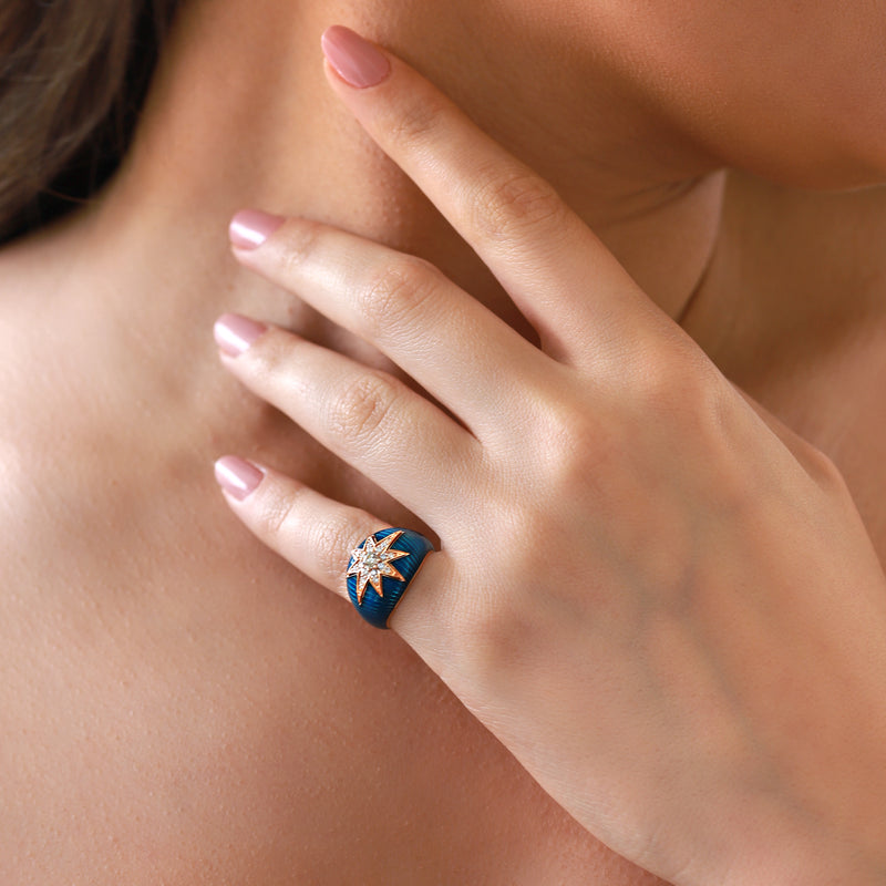 Mercury | Diamond Ring | 0.28 Cts. | 14K Gold Gilda by Gradiva Inc.
