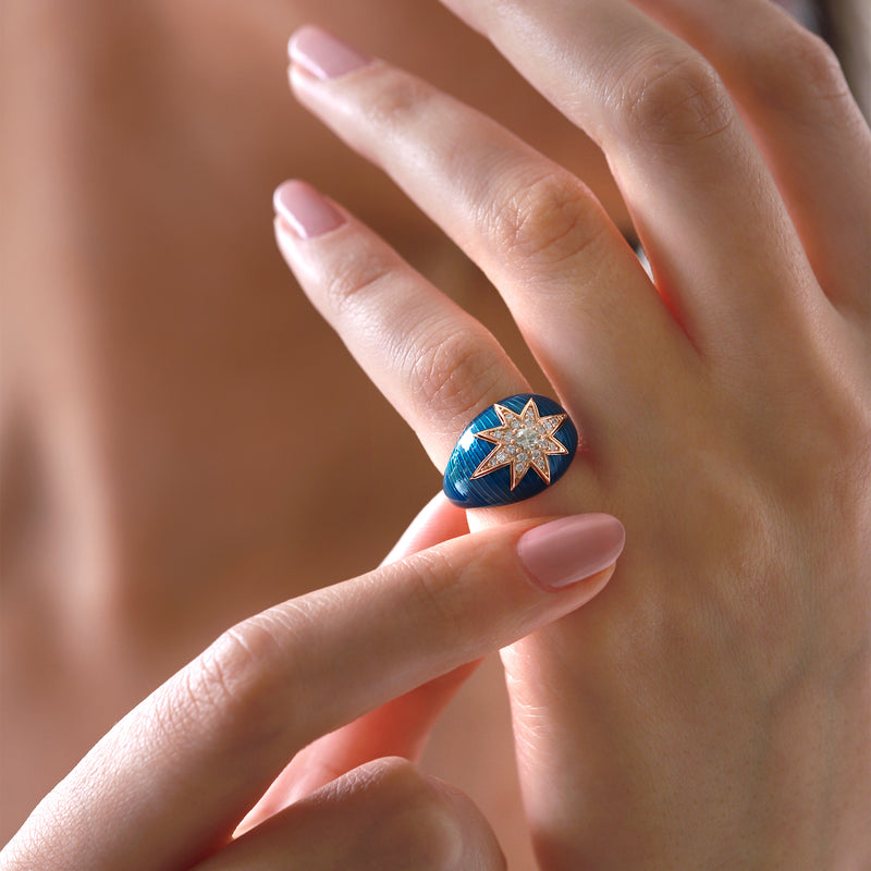 Mercury | Diamond Ring | 0.28 Cts. | 14K Gold Gilda by Gradiva Inc.