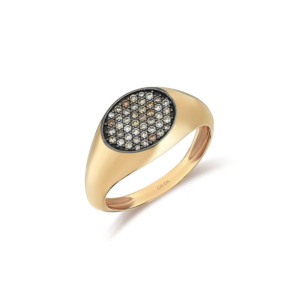 Gilda Signet | Diamond Ring | 14K Gold Gilda by Gradiva Inc.
