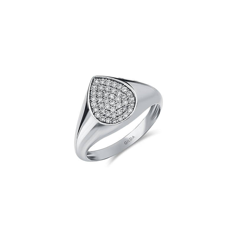 Gilda Signet | Diamond Ring | 14K Gold Gilda by Gradiva Inc.