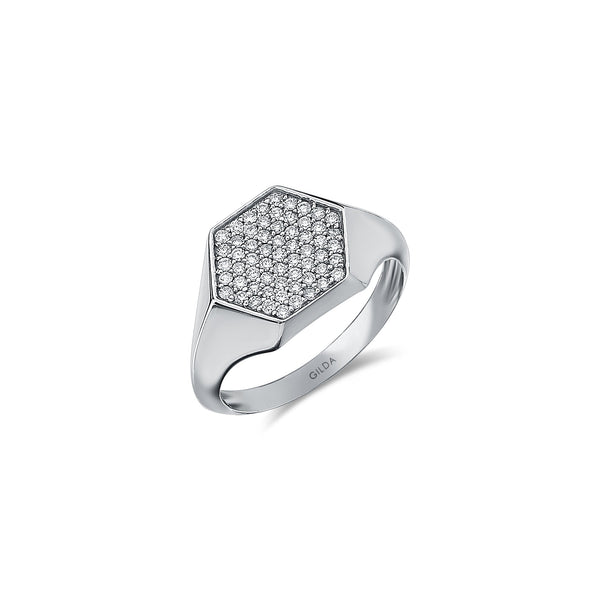 Gilda Signet | Diamond Ring | 14K Gold Gilda by Gradiva Inc.