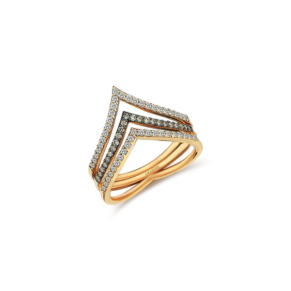 Gilda Wishbone | Diamond Ring | 14K Gold Gilda by Gradiva Inc.