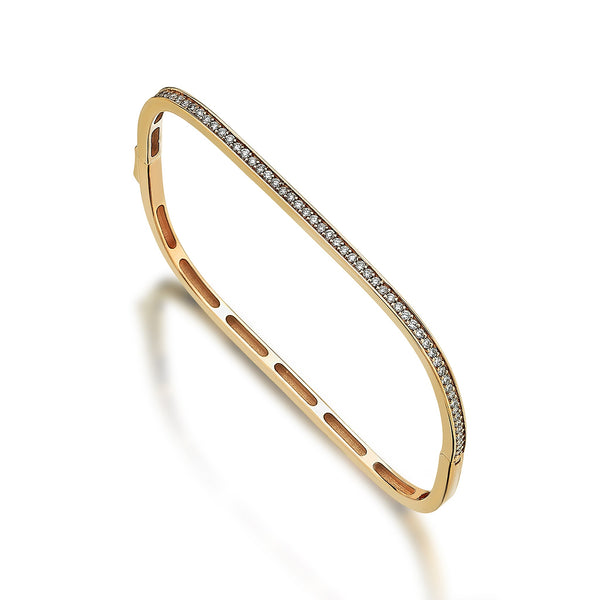 Gilda Cuffs | Diamond Bracelet | 14K Gold Gilda by Gradiva Inc.