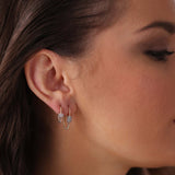 Twist Musica Hoops | Medium Diamond Earrings | 0.42 Cts. | 14K Gold Gilda by Gradiva Inc.
