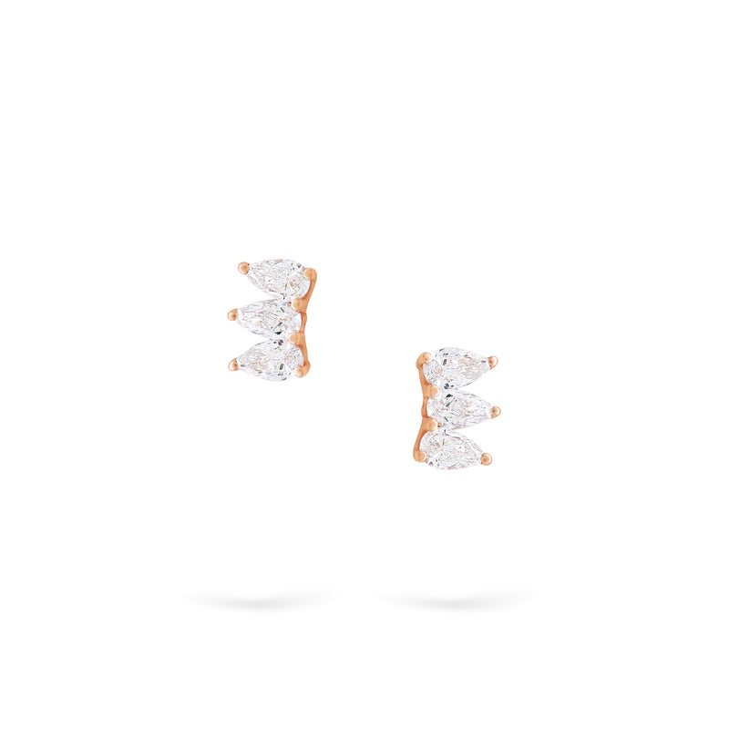 Pear Studs | Diamond Earrings | 14K Gold Gilda by Gradiva Inc.