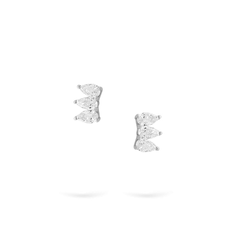 Pear Studs | Diamond Earrings | 14K Gold Gilda by Gradiva Inc.