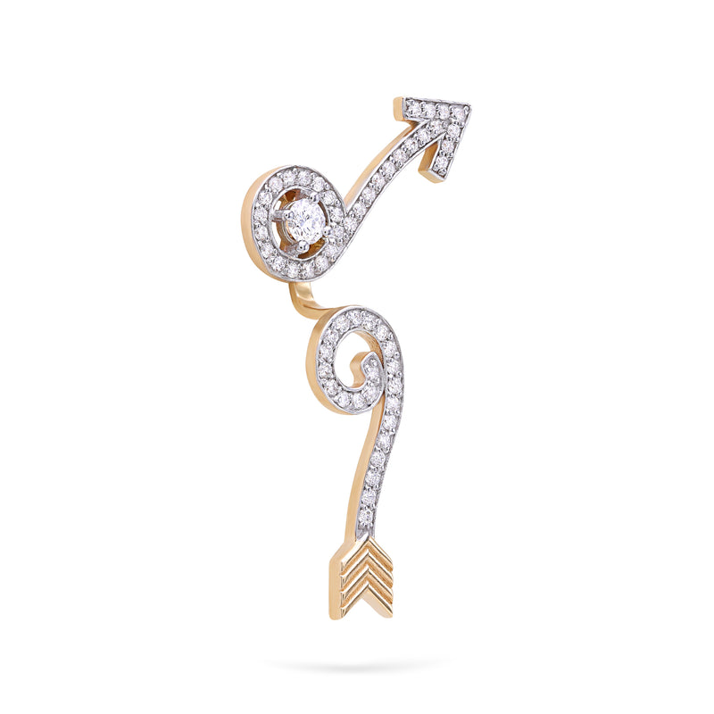 Gilda Malin | Diamond Earrings | 0.16 Cts. | 14K Gold Gilda by Gradiva Inc.