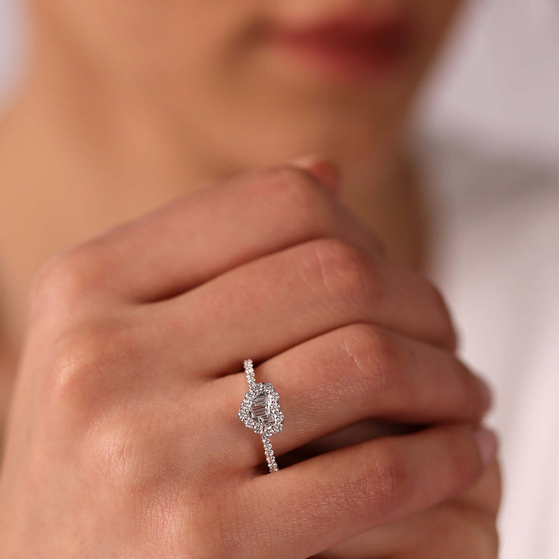 Hearts | Diamond Ring | 0.56 Cts. | 14K Gold Gilda by Gradiva Inc.
