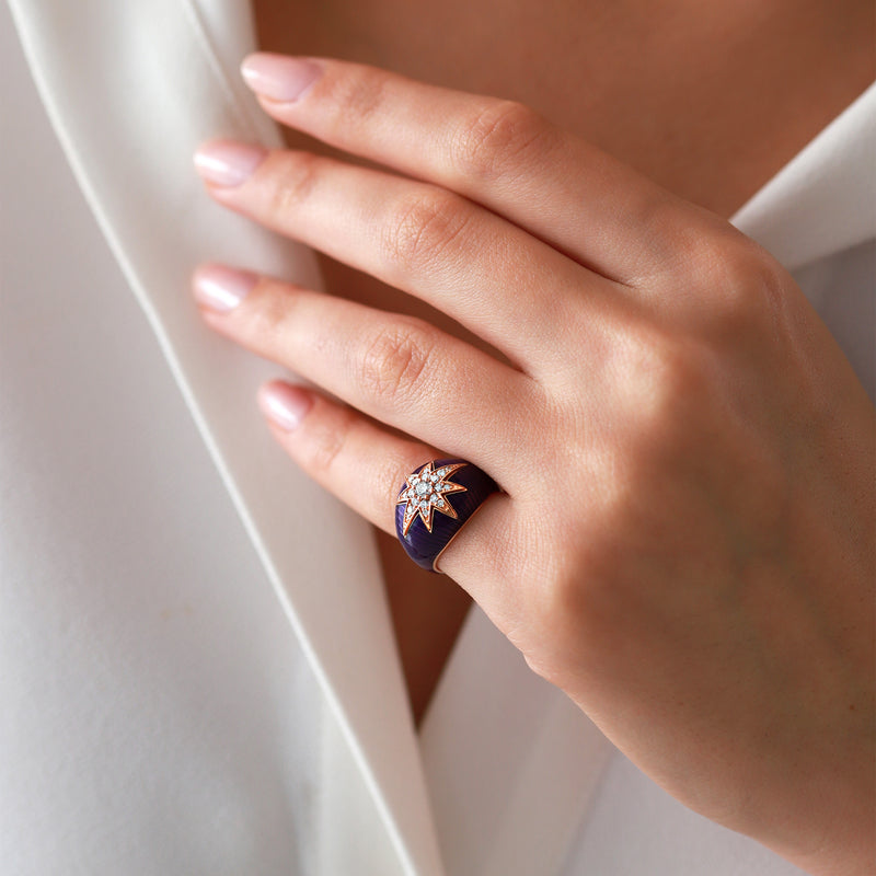 Mercury | Diamond Ring | 0.28 Cts. | 14K Gold Gilda by Gradiva Inc.