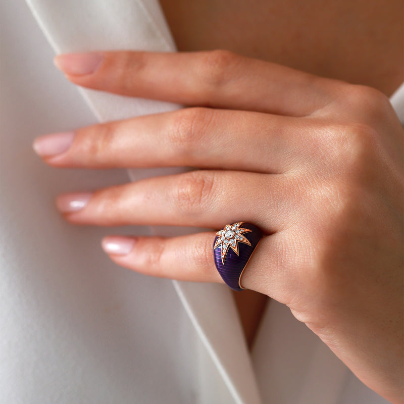 Mercury | Diamond Ring | 0.28 Cts. | 14K Gold Gilda by Gradiva Inc.