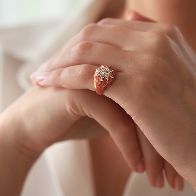 Mercury | Diamond Ring | 0.28 Cts. | 14K Gold Gilda by Gradiva Inc.