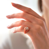 Mercury | Diamond Ring | 0.28 Cts. | 14K Gold Gilda by Gradiva Inc.